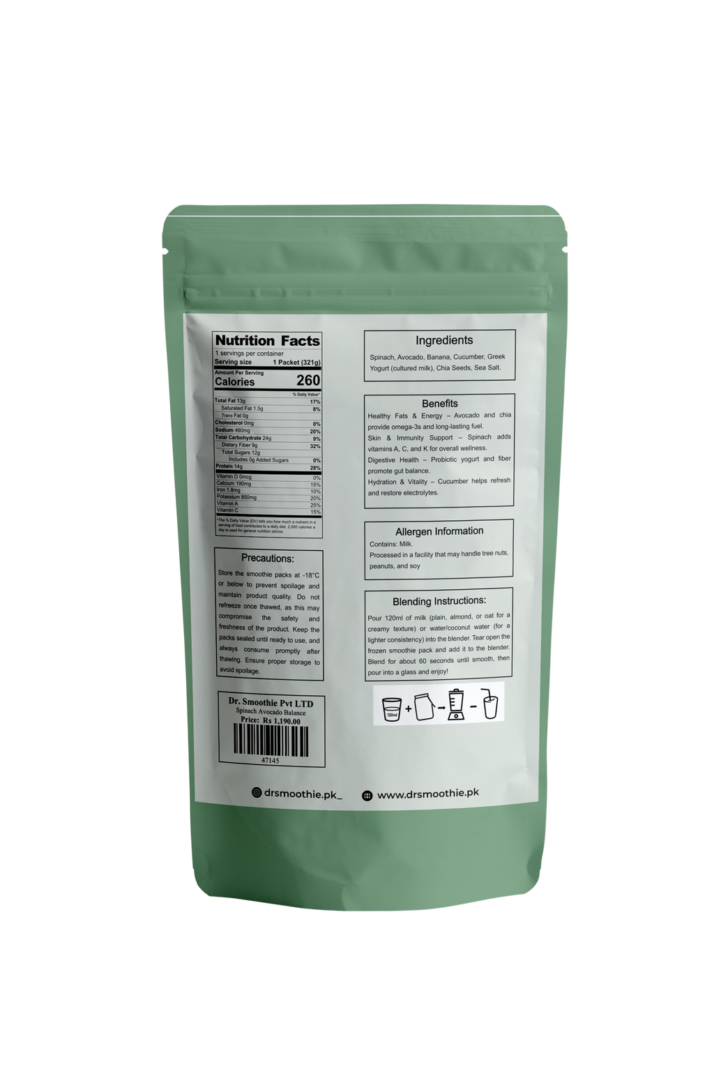 💚 InsuCare – Diabetic Friendly Smoothie 7 Packs