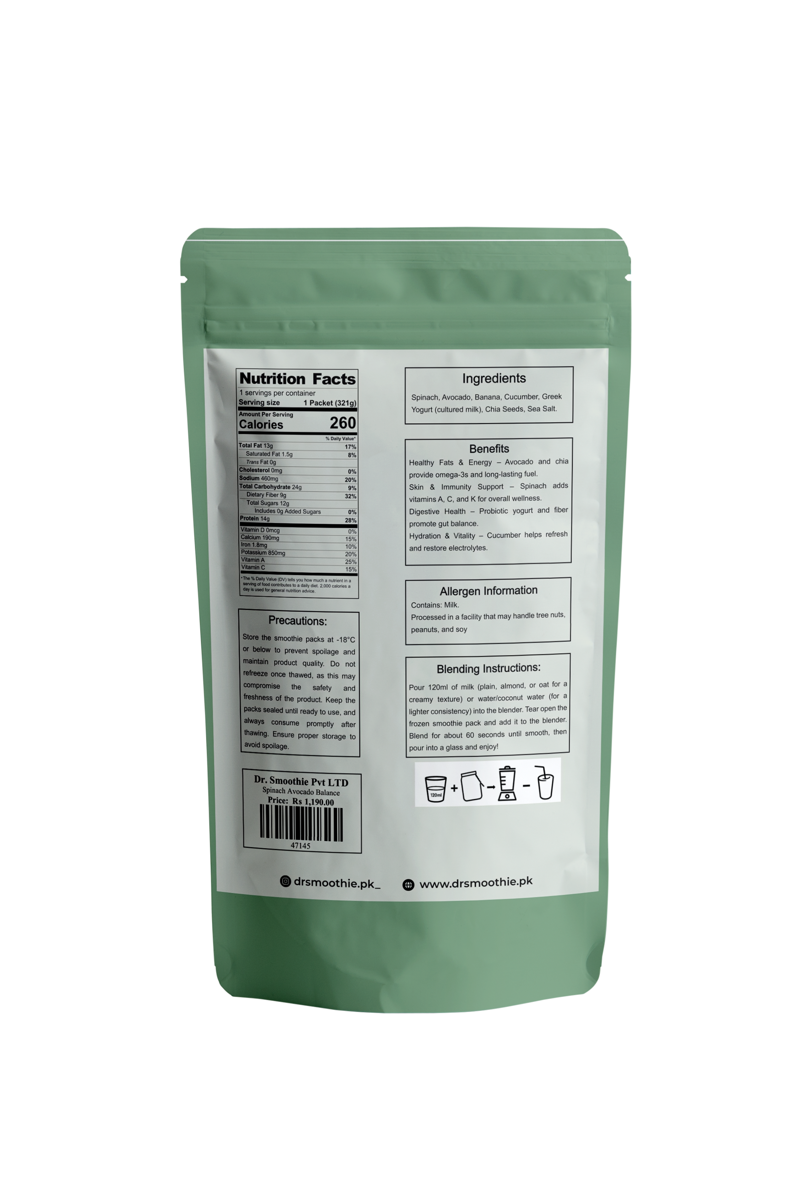 💚 InsuCare – Diabetic Friendly Smoothie 7 Packs