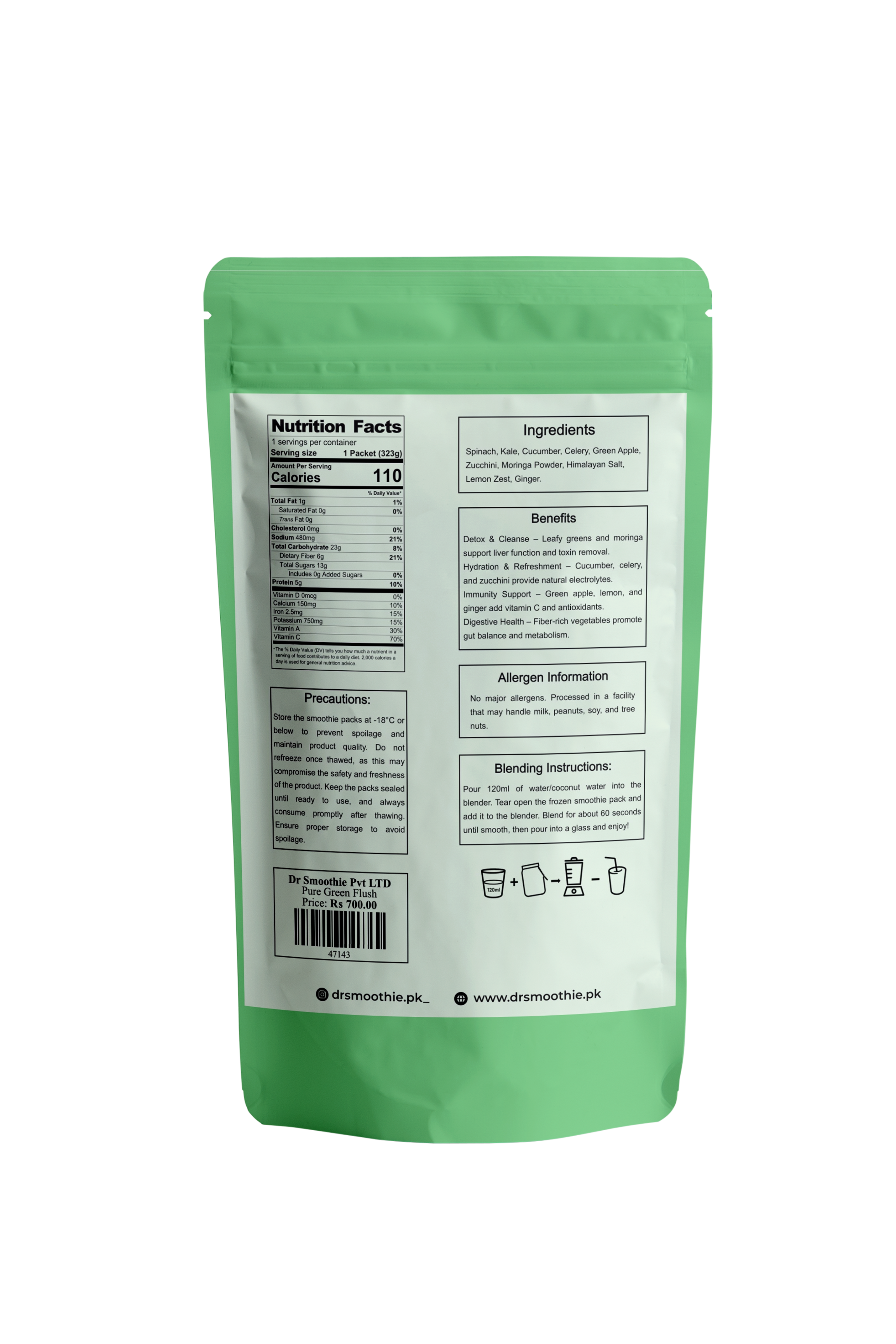 🍃 Meta Cleanse – Detox & Metabolism Smoothie 7 Packs