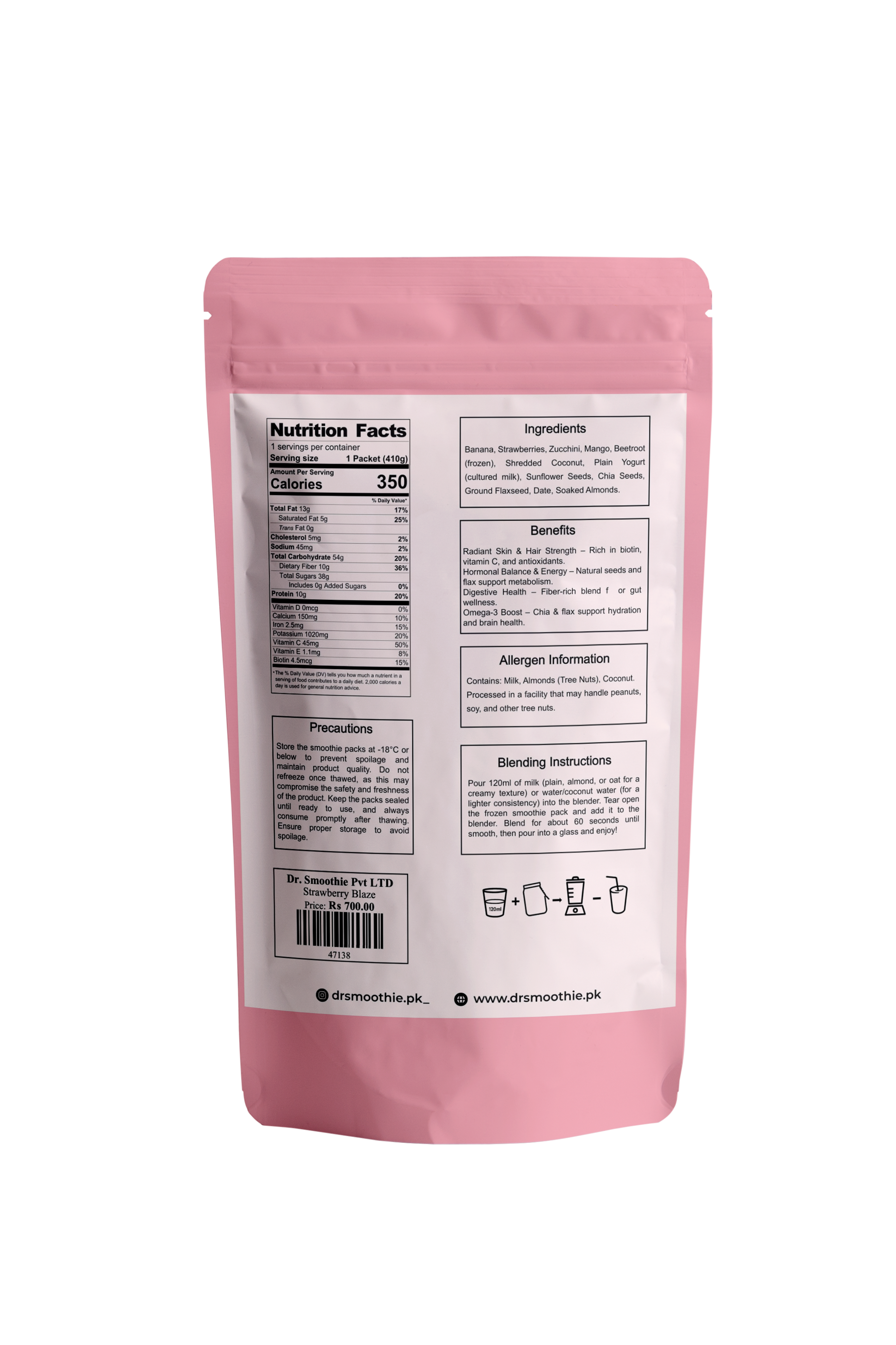 ✨ Biotin Boost – Hair & Skin Glow Smoothie 7 Packs