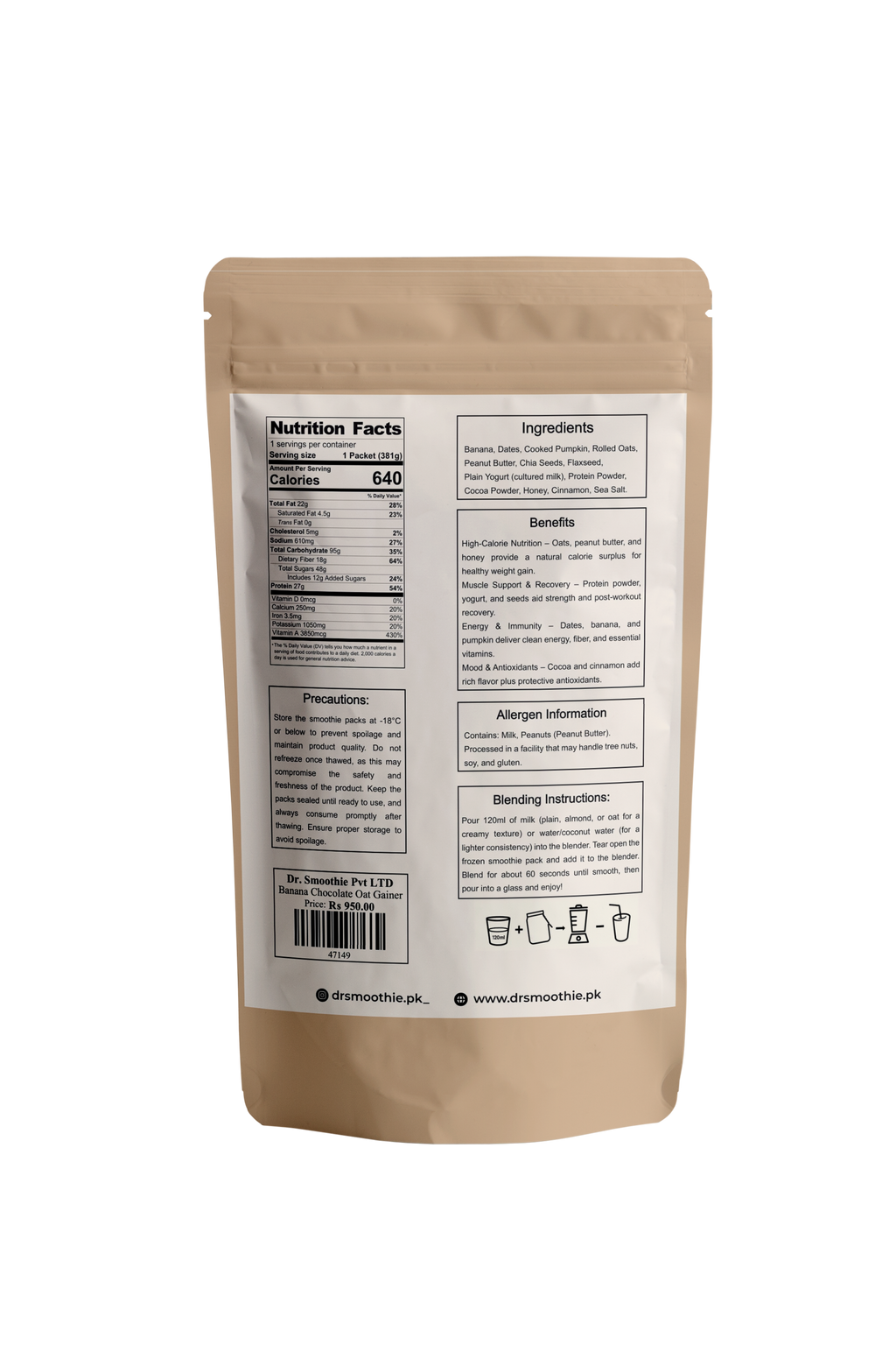 💪 Gain Plus – Weight Gain Smoothie 14 Packs