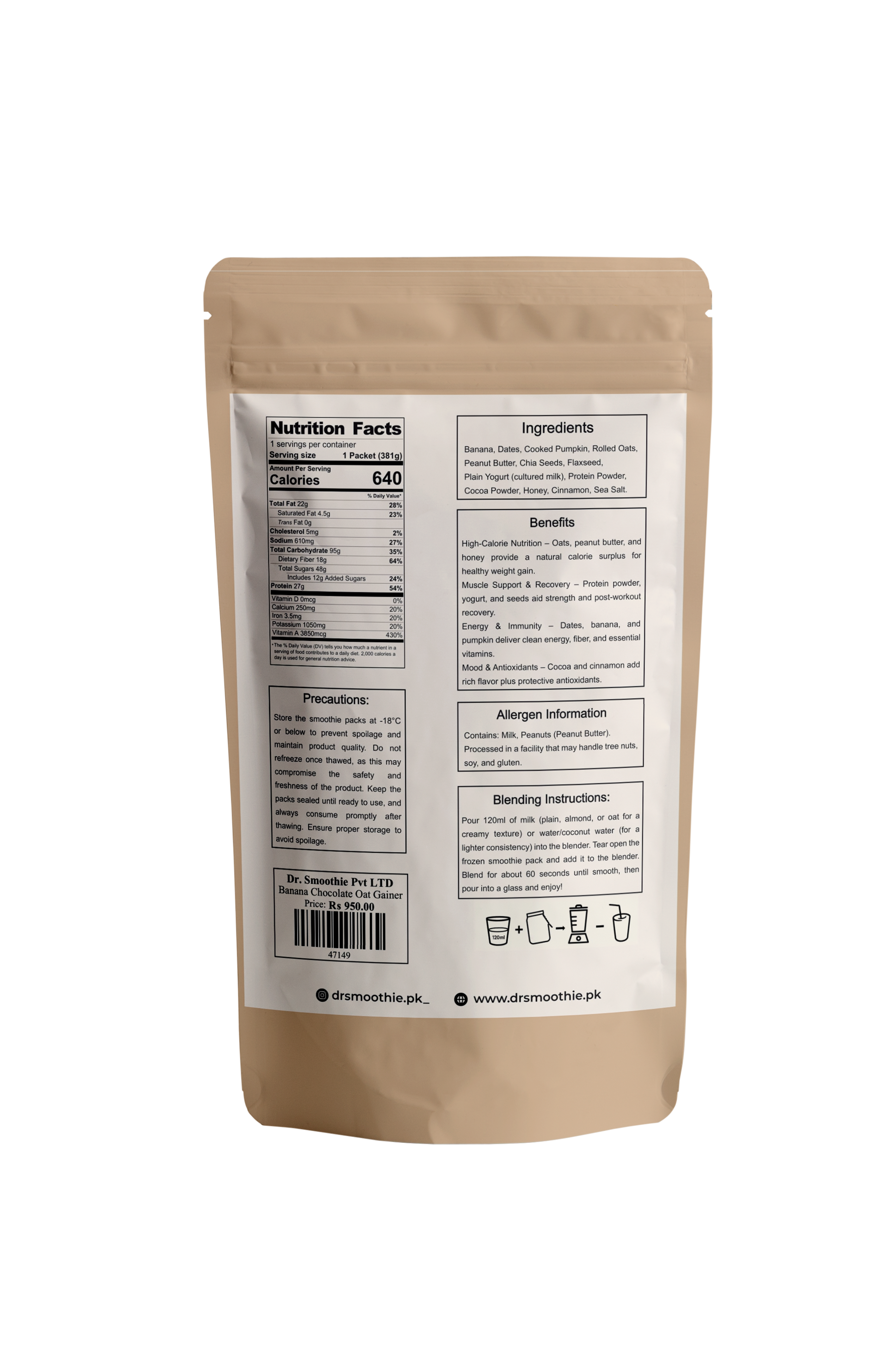 💪 Gain Plus – Weight Gain Smoothie 7 Packs