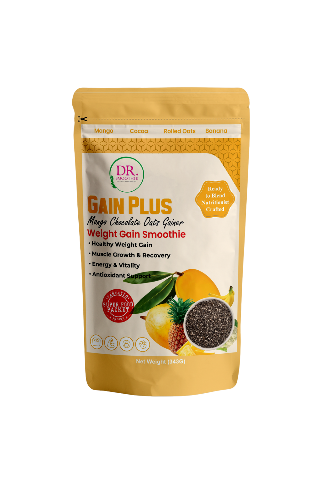 💪 Gain Plus – Weight Gain Smoothie 7 Packs
