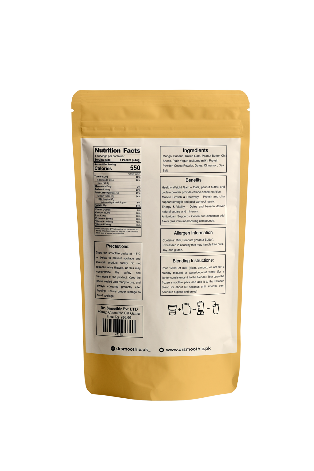 💪 Gain Plus – Weight Gain Smoothie 7 Packs